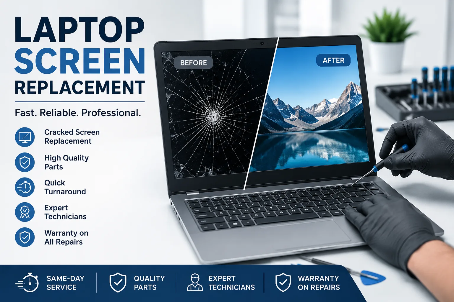 Expert Laptop Screen Replacement for All Major Brands