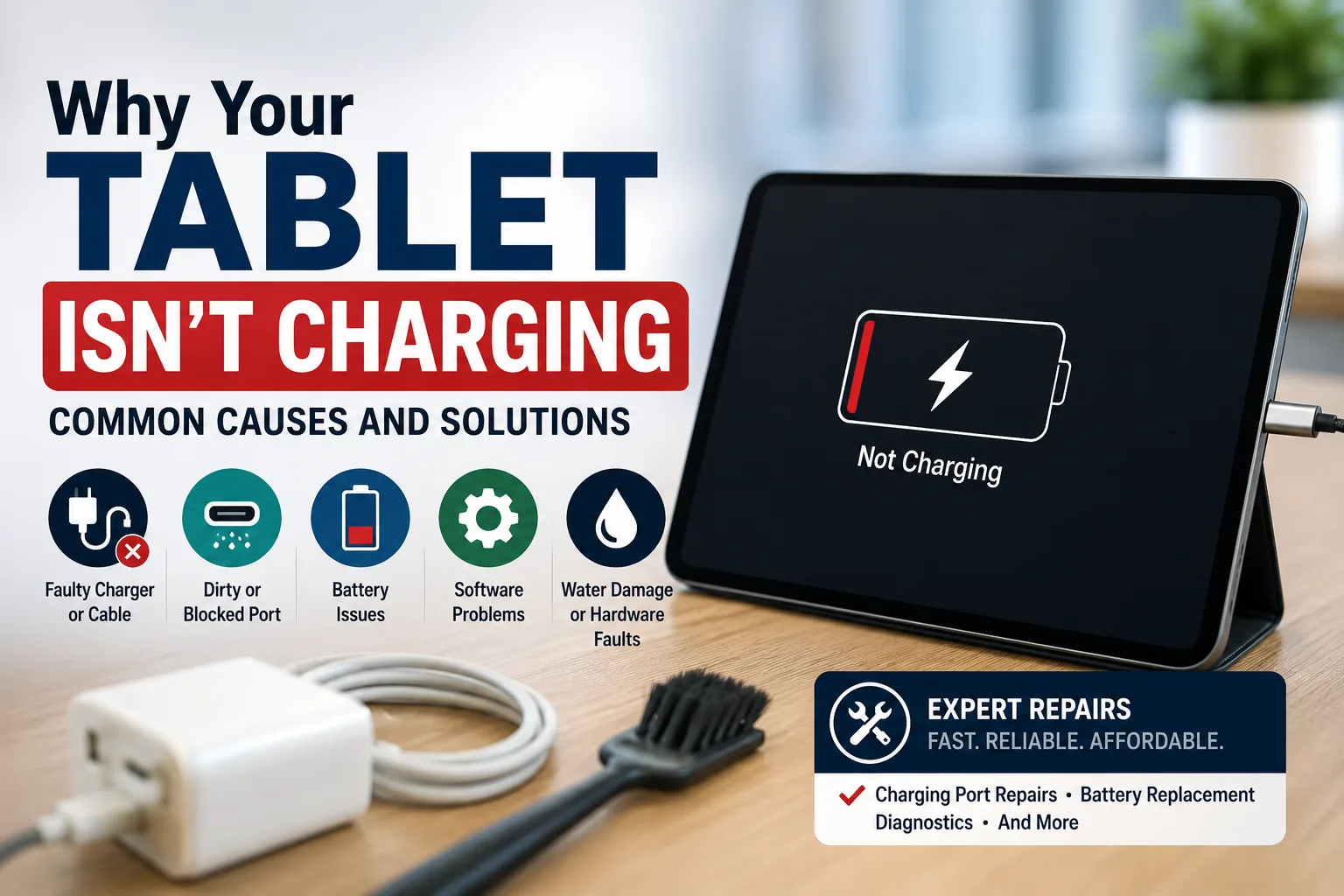 Why Your Tablet Isn’t Charging: Common Causes and Solutions